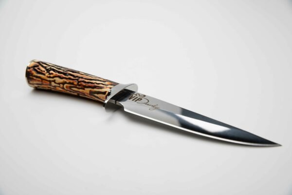 lovecký nůž s pouzdrem - imitace paroží
