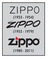 Historické loga Zippo