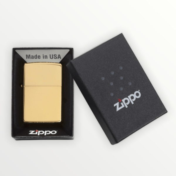 Zippo benzínový zapalovač mosaz leštěná 24002