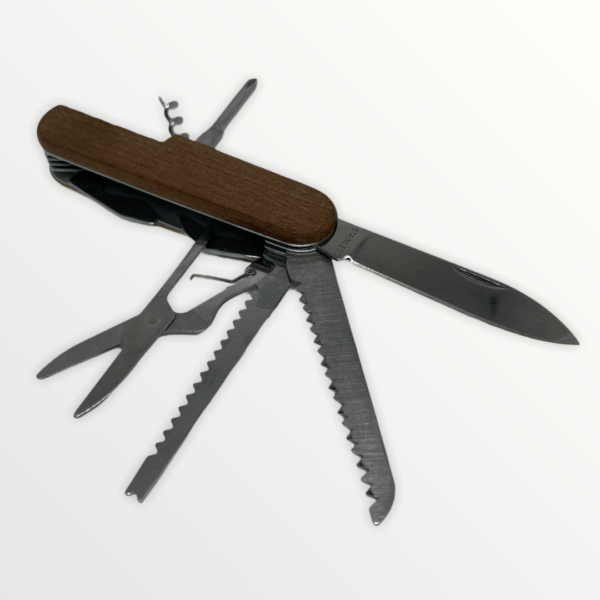 Multifunkční kapesní nůž dřevěný s vlastním textem nebo logem - 6326