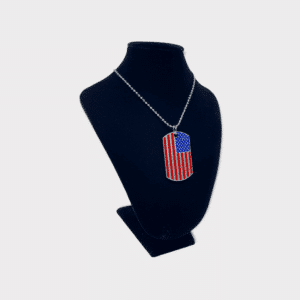 Speciální ID známka USA vlajka, USA flag dog tag – 36443